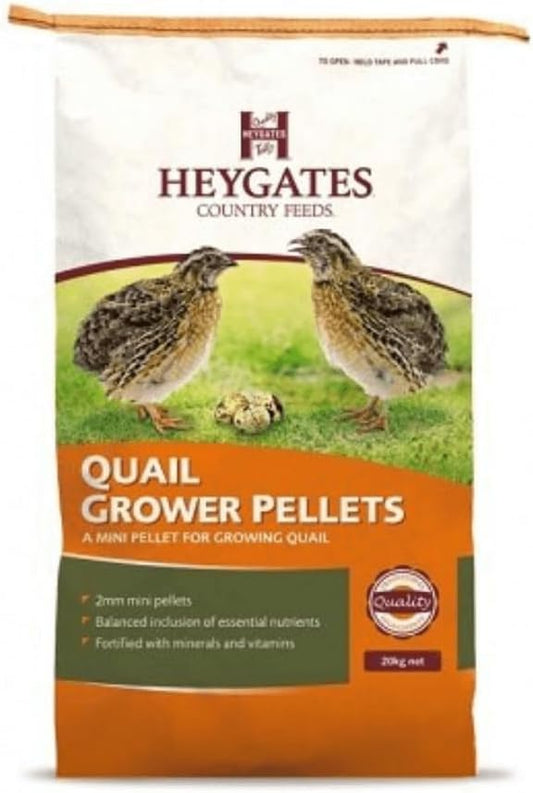 Heygates Quail Grower Pellets 20Kg