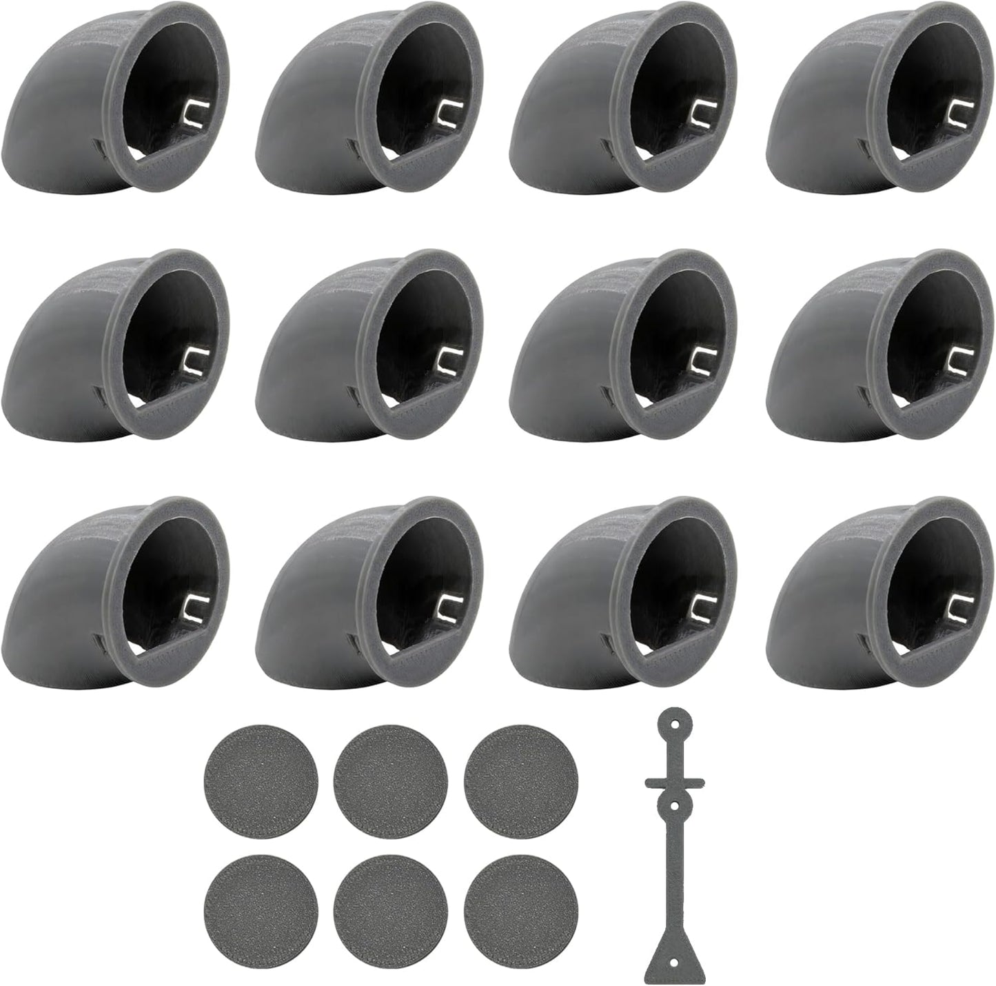 Quail Feeder Ports 12-Pack with 6 Blanks & Positioning Tool
